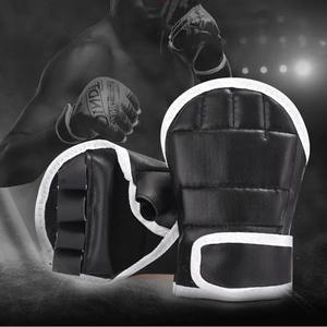 Guantes de Boxeo Transpirables de PU de Moda, Guantes de Boxeo con Soporte para Muñeca, Diseño Elegante, Guantes para Protección y Comodidad - Product Image 3