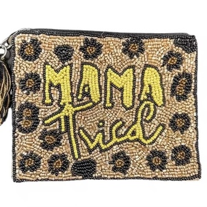 Monedero con Cierre Hecho a Mano, Bordado Personalizado con Cuentas, con la Frase 'Gracias, No te preocupes' - Product Image 3