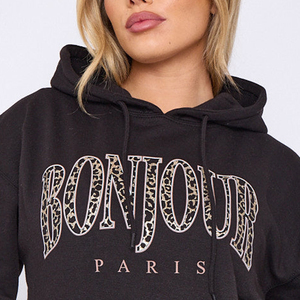 Personalized DTG Women's Graphic Hoodie Polyester/Cotton Casual Style Pullover <b>Custom</b> Print Streetwear Hooded Top Fashion Wear - Product Image 4