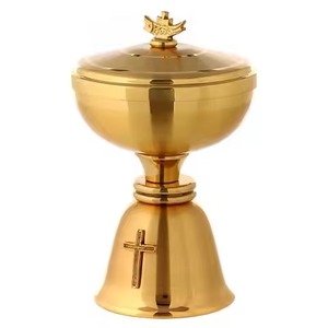 Ciborio Religioso de Latón de Lujo, Recipiente para la Comunión, para Altar y Servicios Religiosos - Product Image 5