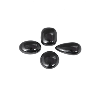 Piedra preciosa semipreciosa suelta de cabujón de forma libre en negro gunmetal para joyería, lote de diseño de moda en oferta, precio mayorista - Product Image 2