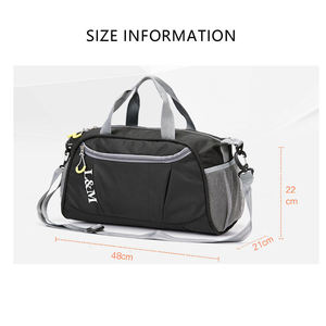 Versatile Women Fitness Duffle Bag Durable Workout Handbag with Adjustable Shoulder Strap and Secure Curved Zipper - Product Image 2