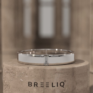 Anillo Minimalista de Diamantes en Oro Sólido de 14k, Estilo Eternidad, para Mujer, Joyería Minimalista - Product Image 5