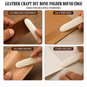 Outil de pliage en cuir à bords arrondis pour la fabrication de bijoux |   Outil de pliage et de brûlure des surfaces |   Finition Lisse et Durable DIY Professionnel Inde 2026 - Product Image 2