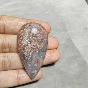 Cabochon en Iolite Bleue Naturelle et Quartz Pierre de Soleil Semi-Précieuse pour la Fabrication de Bijoux Faits Main, Vente en Gros, Forme et Taille Personnalisables, Livraison Rapide - Product Image 1