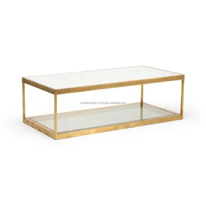 โต๊ะกาแฟทรงสี่เหลี่ยมทันสมัยหรูหรา โครงเหล็กปรับระดับได้ เป็นมิตรกับสิ่งแวดล้อม สำหรับห้องนั่งเล่น Zahid Exports - Product Image 1