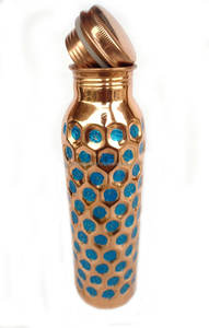 Pure Copper Moscow Mule <b>Bottles</b> Indian Hand Made Health Benefits Copper <b>Bottle</b> <b>Metal</b> Drinking <b>Water</b> <b>Bottle</b> With Polished - Product Image 3