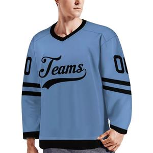 Maillot de hockey sur glace sur mesure de qualité supérieure, personnalisez votre propre logo et nom d'équipe, techniques d'impression - Product Image 2