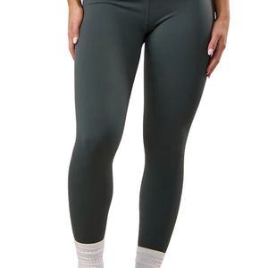 Legging vert foncé pour femmes, pantalon de compression taille haute, extensible, vêtements de sport, vêtements d'entraînement - Product Image 4