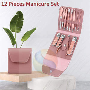 Kit de Manicura y Pedicura Premium de 12 Piezas, Herramientas de Uñas de Acero Inoxidable de Alta Calidad para Mujeres - Product Image 6