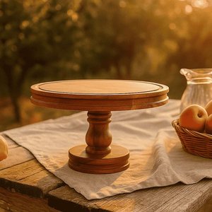 Handmade Wooden Dessert Stand with Dome <b>Cover</b> for Cupcake Pastry Cheese Serving Wedding Event Decoration Use B2B - Product Image 5