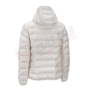 Long Zipper Wholesale Winter All-season Blank Warm Patchwork Color Drawstring-Longed Sleeved Hooded Fashion Puffer Jackets - Product Image 4
