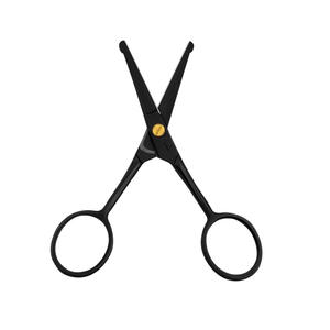 Stainless Steel Luxury <b>Safety</b> Vibrissac Nose <b>Scissors</b> Cosmetic Eyebrows Nose Hair Eyelid Sharp Right-Handed Beauty Care Custom - Product Image 3