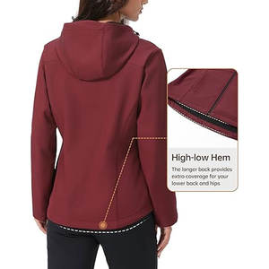 Chaqueta Softshell de Alto Rendimiento para Mujer, Personalizada, al por Mayor, Ligera, Impermeable, Resistente al Viento y Transpirable - Product Image 6