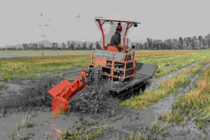 Tracteur agricole à chenilles en caoutchouc HOGICO 70HP nouveau 100% efficace 3-en-1 fonction 4WD roue moteur fort noyau de boîte de vitesses - Product Image 3