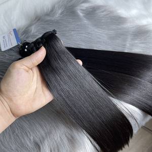 Extensiones de Cabello Liso Negro al Por Mayor, 100% Cabello Humano, Sin Enredos, Sin Caída, Muy Sedoso y Suave, Gran Stock - Product Image 5