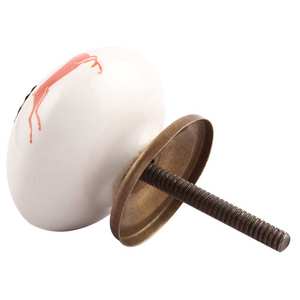 Tiradores de cajón y tiradores de puerta de cerámica roja hechos a mano con diseño de reno corriendo para niños, para armarios de cocina, venta al por mayor, pedido a granel - Product Image 4