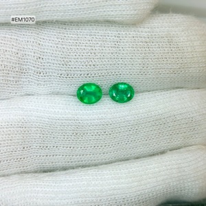 Émeraudes ovales zambiennes de qualité supérieure 2026, paire de 2 pierres (total 1,25 ct), pierres vertes naturelles pour collections de bijoux de créateurs - Product Image 3
