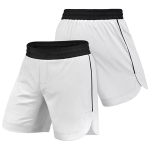 Shorts MMA pour hommes de qualité supérieure, séchage rapide, en Spandex/Nylon, taille mi-haute, style décontracté, impression de logo personnalisée, service OEM disponible - Product Image 2