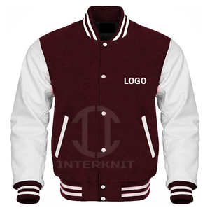 Veste universitaire personnalisée pour homme, en laine Melton épaisse 500 GSM et manches en cuir de vachette véritable, style Letterman - Product Image 5