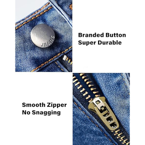 กางเกงยีนส์ขาสั้นสีน้ำเงินขาดๆ สำหรับผู้หญิง แฟชั่นเอวสูง กางเกงยีนส์ขาสั้นแบบขาดๆ เซ็กซี่ ขอบขาจั๊มพ์ กางเกงขาสั้นสำหรับฤดูร้อน ใส่ได้ทุกวัน - Product Image 5