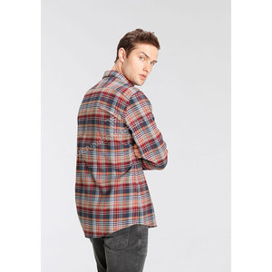 เสื้อเชิ้ตผ้าสักหลาดลายสก็อตสำหรับผู้ชาย หนา 100% ผ้าขนสัตว์บุซับใน เสื้อเชิ้ตฤดูหนาวแขนยาว สวมใส่สบายๆ ทำงานได้ ติดกระดุม - Product Image 6