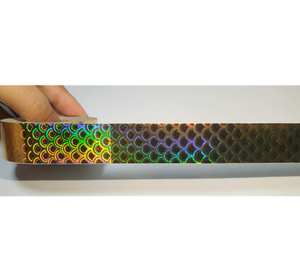 Multi-Color Peacock Feather Design Holographic Reflective Adhesive Tape for Decoration <b>Scrapbooking</b> DIY Crafts & Party Decor - Product Image 1