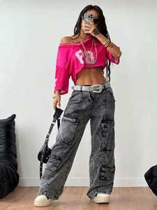 Camiseta de fútbol americano vintage de poliéster oversize de tela de malla para hombre, camiseta corta para mujer, servicios de procesamiento de prendas de vestir - Product Image 3