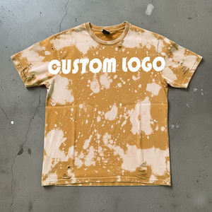 T-shirt Homme Streetwear Coupe Classique 100% Coton OEM en Gros, Impression Logo, Grammage Lourd 180g, Délavé à l'Acide Effet Vieilli, Personnalisé - Product Image 5