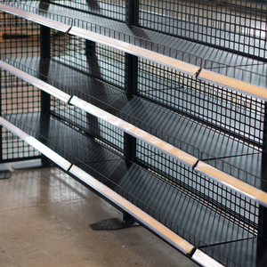 Heavy Duty Convenience Store <b>Shelves</b> | Double-Sided Metal Grid Back Retail Display <b>Rack</b> - Product Image 3