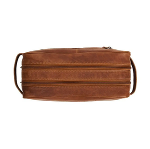 Kit de afeitado impermeable para el cuidado del cabello y la barba para hombres, con cepillo de afeitar y estuche de cuero portátil, juego de afeitado con estuche de cuero. - Product Image 4
