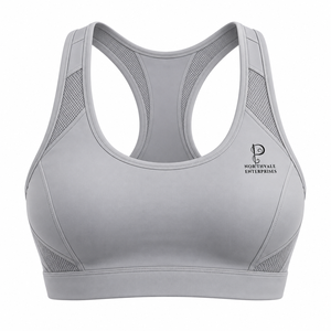 Soutien-gorge de sport personnalisé, respirant, sans coutures, léger, écologique, pour femme, à une épaule, coupe courte, grande taille, maintien moyen - Product Image 4