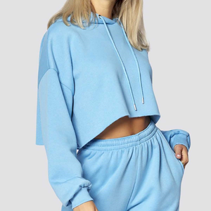 Sudaderas con Capucha de Forro Polar para Mujer al por Mayor, Estilo Urbano, Manga Larga, con Logotipo Personalizado, Cálidas, de Color Liso, para Invierno, Informales - Product Image 2