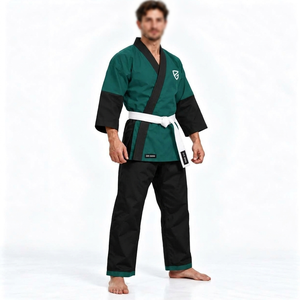 Uniforme d'arts martiaux de style populaire, costume de karaté avec logo personnalisé, kimono de Jiu Jitsu unisexe en polyester/coton, vente chaude - Product Image 2