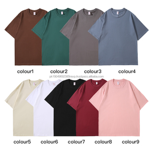 Camisetas de gran tamaño de moda suave y cómodas de algodón 100% de alta calidad, camisetas Unisex con logotipo personalizable - Product Image 3