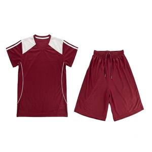 Uniformes Deportivos Escolares para Niños, Unisex, 100% Poliéster, Jersey Verde, Camisetas de Educación Física con Pantalones Cortos - Product Image 5