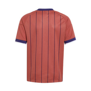 <b>Boys</b> Red Striped Soccer Jersey V-Neck Short Sleeve Breathable Mesh 100% Polyester All Seasons Apparel - Product Image 2