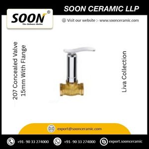 Robinet de lavabo en céramique Soon 207, mitigeur encastré, bride de 15 mm, acier inoxydable poli, design moderne durable, mural, simple - Product Image 5