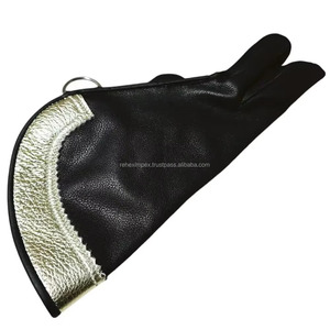 Gants de fauconnerie personnalisés à trois doigts par Rehex Impex, gants de manipulation des faucons en cuir de qualité supérieure, fabricant OEM/ODM - Product Image 2