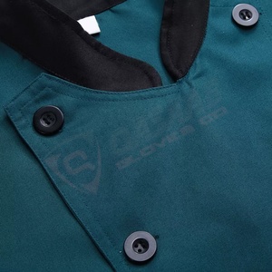 Uniforme de alta calidad-Chaquetas de abrigo de chef ejecutivo Chef de manga larga Red-coat Cocina-Conjuntos de uniformes de poliéster - Product Image 4