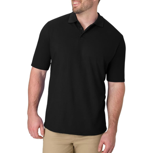 Polo de manga corta para hombre, camisa casual de peso medio con cuello, polo de alto rendimiento para uso diario y ocasiones de negocios informales - Product Image 1