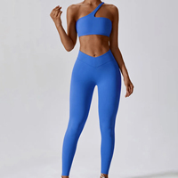 Vêtements de sport pour femmes en promotion : ensembles de yoga et fitness de haute qualité (pantalons taille haute et soutien-gorge de sport)