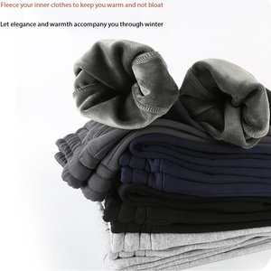 Pantalones Deportivos Casuales de Felpa con Forro Polar, Unisex, de Poliéster y Algodón, con Logotipo Personalizado Bordado, Precio de Fábrica en Bangladesh y China, OEM - Product Image 3