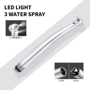 หัวกรอฟัน LED ความเร็วสูง แบบกดปุ่ม 3 หัวฉีดน้ำ พร้อมไฟ  ลูกปืนเซรามิก  หัวกรอแบบลม  หมุนเร็ว - Product Image 2