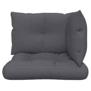 Anthracite Fabric Outdoor <b>Pillows</b> & Cushions 3-Piece Pallet Cushions - Product Image 4