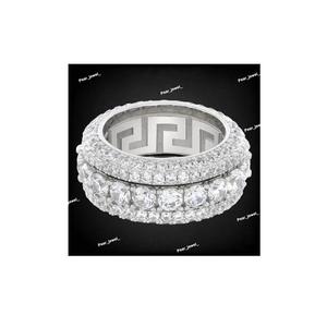 <b>Indian</b> Supplier Brilliant Cut Moissanite <b>Ring</b> with Color VVS Clarity Stone for Engagement Wedding Available At Wholesale Price - Product Image 2