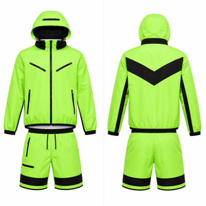 Conjunto de Chaqueta Cortavientos y Pantalones Cortos para Hombre, Tejido Técnico OEM, Impermeable, Ligero, Ropa de Verano, Fabricante OEM - Product Image 1