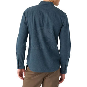 Camisa de Franela Personalizada de Alta Calidad, Textura Suave, Duradera, Elegante, Ecológica, Transpirable, Material de Algodón/Lana, Corte Regular - Product Image 4