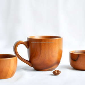 Trending Wooden Mug and <b>Cup</b> <b>Set</b> Eco-Friendly and Stylish Durable Design for Coffee Tea and Hot Beverages - Product Image 3