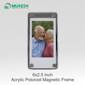 6x2.5 Inch Durable Polaroid Fridge Style <b>Acrylic</b> Magnetic UV Printed <b>Photo</b> <b>Frame</b> with Customizable Design - Product Image 2